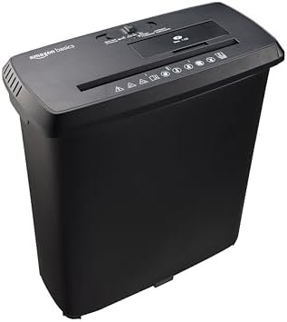 Destructora Amazon Basics 8 hojas corte en tiras